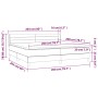 Cama box spring con colchón terciopelo gris oscuro 200x200 cm de , Camas y somieres - Ref: Foro24-3131040, Precio: 549,15 €, ...