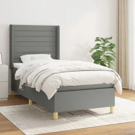 Boxspringbett mit dunkelgrauer Stoffmatratze 90x190 cm von , Betten und Lattenroste - Ref: Foro24-3132034, Preis: 321,65 €, R...