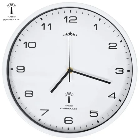 Radio controlled wall clock quartz movement 31 cm white by vidaXL, Wall clocks - Ref: Foro24-50616, Price: 40,56 €, Discount: %