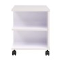 Estantería con ruedas blanca 50x35x42 cm de vidaXL, Librerías y estanterías - Ref: Foro24-245724, Precio: 54,95 €, Descuento: %