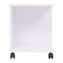 Estantería con ruedas blanca 50x35x42 cm de vidaXL, Librerías y estanterías - Ref: Foro24-245724, Precio: 54,95 €, Descuento: %