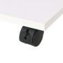 Estantería con ruedas blanca 50x35x42 cm de vidaXL, Librerías y estanterías - Ref: Foro24-245724, Precio: 54,95 €, Descuento: %