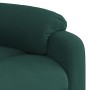 Sillón reclinable de masaje elevable terciopelo verde oscuro en Sillones | Comprar online en Foru.es
