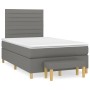 Cama box spring con colchón tela gris oscuro 120x200 cm de , Camas y somieres - Ref: Foro24-3137222, Precio: 424,99 €, Descue...