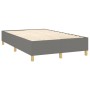 Cama box spring con colchón tela gris oscuro 120x200 cm de , Camas y somieres - Ref: Foro24-3137222, Precio: 424,99 €, Descue...