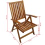 Set de comedor de jardín 7 piezas madera maciza de acacia de vidaXL, Conjuntos de jardín - Ref: Foro24-42611, Precio: 563,94 ...