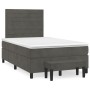 Cama box spring con colchón terciopelo gris oscuro 120x200 cm de , Camas y somieres - Ref: Foro24-3137894, Precio: 421,84 €, ...