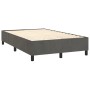 Cama box spring con colchón terciopelo gris oscuro 120x200 cm de , Camas y somieres - Ref: Foro24-3137894, Precio: 421,84 €, ...