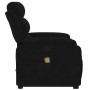 Sillón reclinable de masaje elevable terciopelo negro en Sillones | Comprar online en Foru.es