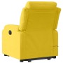 Sillón reclinable de masaje elevable terciopelo amarillo en Sillones | Comprar online en Foru.es