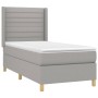 Cama box spring colchón y luces LED tela gris claro 100x200 cm de , Camas y somieres - Ref: Foro24-3138933, Precio: 350,62 €,...