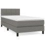 Cama box spring con colchón tela gris oscuro 80x200 cm de , Camas y somieres - Ref: Foro24-3140010, Precio: 290,58 €, Descuen...