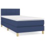Cama box spring con colchón tela azul 90x190 cm de , Camas y somieres - Ref: Foro24-3140583, Precio: 306,11 €, Descuento: %
