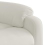Sillón reclinable de masaje elevable terciopelo crema en Sillones | Comprar online en Foru.es