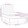 Cama box spring con colchón tela gris oscuro 120x200 cm de , Camas y somieres - Ref: Foro24-3141842, Precio: 435,04 €, Descue...