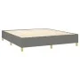Box spring bed with dark gray fabric mattress 180x200 cm by , Beds and slatted bases - Ref: Foro24-3142434, Price: 609,22 €, ...