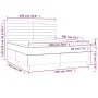 Box spring bed with dark gray fabric mattress 180x200 cm by , Beds and slatted bases - Ref: Foro24-3142434, Price: 609,22 €, ...