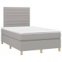 Cama box spring con colchón tela gris claro 120x200 cm de , Camas y somieres - Ref: Foro24-3142401, Precio: 401,84 €, Descuen...
