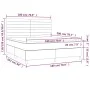 Box spring bed with dark green velvet mattress 180x200 cm by , Beds and slatted bases - Ref: Foro24-3143100, Price: 640,14 €,...