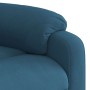 Sillón reclinable de masaje elevable terciopelo azul en Sillones | Comprar online en Foru.es