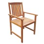 Set de comedor de jardín 7 piezas madera maciza de acacia de vidaXL, Conjuntos de jardín - Ref: Foro24-42623, Precio: 594,78 ...