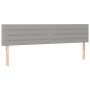 Cabeceros 2 unidades de tela gris claro 90x5x78/88 cm de , Cabeceros y pies de cama - Ref: Foro24-346172, Precio: 58,90 €, De...
