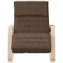 Silla mecedora de tela marrón oscuro de , Mecedoras - Ref: Foro24-351078, Precio: 155,67 €, Descuento: %