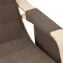 Silla mecedora de tela marrón oscuro de , Mecedoras - Ref: Foro24-351078, Precio: 155,67 €, Descuento: %
