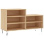 Mueble zapatero madera contrachapada roble Sonoma 102x36x60 cm de , Zapateros y organizadores de calzado - Ref: Foro24-831391...