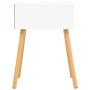 Mesita de noche madera ingeniería blanco y Sonoma 40x40x56 cm de vidaXL, Mesitas de noche - Ref: Foro24-326805, Precio: 70,06...