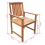 Set de comedor de jardín 7 piezas madera maciza de acacia de vidaXL, Conjuntos de jardín - Ref: Foro24-42623, Precio: 594,78 ...