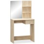 Tocador de madera de ingeniería roble 75x40x141 cm de vidaXL, Tocadores para dormitorios - Ref: Foro24-244862, Precio: 116,21...