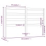 Cabecero de cama madera maciza de pino 141x4x100 cm de , Cabeceros y pies de cama - Ref: Foro24-817635, Precio: 42,18 €, Desc...