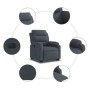 Sillón eléctrico reclinable elevable de terciopelo gris oscuro en Sillones | Comprar online en Foru.es