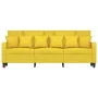 Sofá de 3 plazas de tela amarillo claro 180 cm de , Sofás - Ref: Foro24-359280, Precio: 251,86 €, Descuento: %