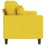 Sofá de 3 plazas de tela amarillo claro 180 cm de , Sofás - Ref: Foro24-359280, Precio: 251,86 €, Descuento: %