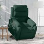 Sillón eléctrico reclinable elevable de terciopelo verde oscuro en Sillones | Comprar online en Foru.es