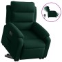 Sillón eléctrico reclinable elevable de terciopelo verde oscuro en Sillones | Comprar online en Foru.es