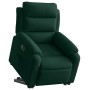 Sillón eléctrico reclinable elevable de terciopelo verde oscuro en Sillones | Comprar online en Foru.es
