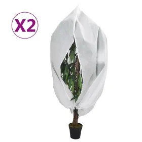Cubierta para plantas con cremallera 2 uds 70 g/m² 1x1,55 m de , Accesorios de jardinería - Ref: Foro24-364866, Precio: 16,23...