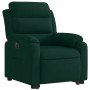 Sillón eléctrico reclinable elevable de terciopelo verde oscuro en Sillones | Comprar online en Foru.es