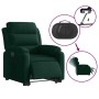 Sillón eléctrico reclinable elevable de terciopelo verde oscuro en Sillones | Comprar online en Foru.es