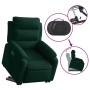 Sillón eléctrico reclinable elevable de terciopelo verde oscuro en Sillones | Comprar online en Foru.es