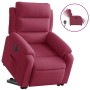 Sillón eléctrico reclinable elevable de terciopelo rojo tinto en Sillones | Comprar online en Foru.es