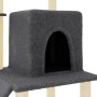Rascador para gatos con postes de sisal gris oscuro 96,5 cm en Mobiliario para gatos | Comprar online en Foru.es