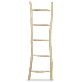 Escalera toallero con 5 peldaños teca 45x150 cm natural de vidaXL, Toalleros - Ref: Foro24-244568, Precio: 55,49 €, Descuento: %