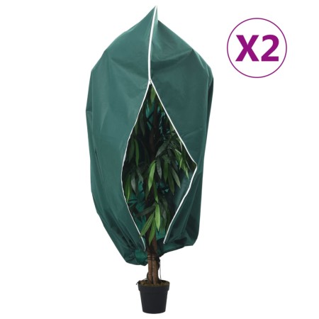 Cubiertas para plantas con cremallera 2 uds 70 g/m² 3,93x3 m de , Accesorios de jardinería - Ref: Foro24-3203543, Precio: 70,...