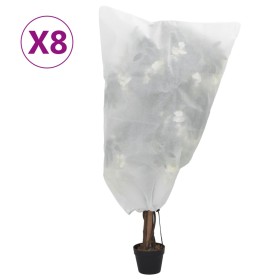Cubiertas para plantas con cordón 8 uds 70 g/m² 0,8x0,8 m de , Accesorios de jardinería - Ref: Foro24-3203515, Precio: 17,35 ...