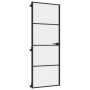 Puerta interior delgada negra vidrio y aluminio 76x201,5 cm de , Puertas para el hogar - Ref: Foro24-155117, Precio: 219,11 €...