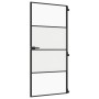 Puerta interior delgada negra vidrio y aluminio 93x201,5 cm de , Puertas para el hogar - Ref: Foro24-155120, Precio: 200,65 €...